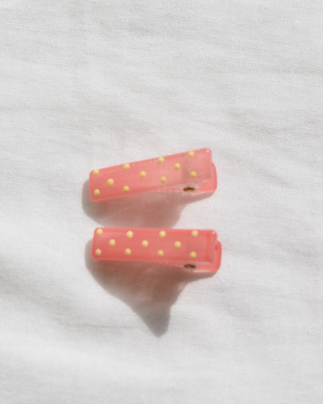 BIB MILK(ビブミルク) / FROST DOTS MINI CLIPS 2PCS ピンク 【バーンストア】