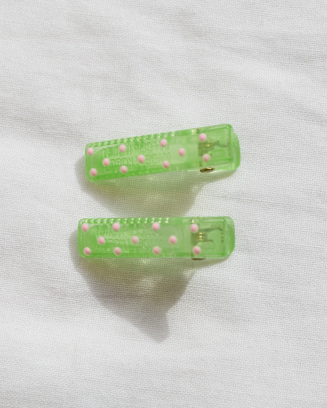 BIB MILK(ビブミルク) / FROST DOTS MINI CLIPS 2PCS グリーン 【バーンストア】