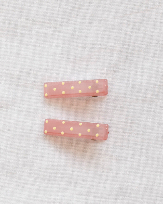 BIB MILK(ビブミルク) / FROST DOTS MINI CLIPS 2PCS ダークピンク 【バーンストア】