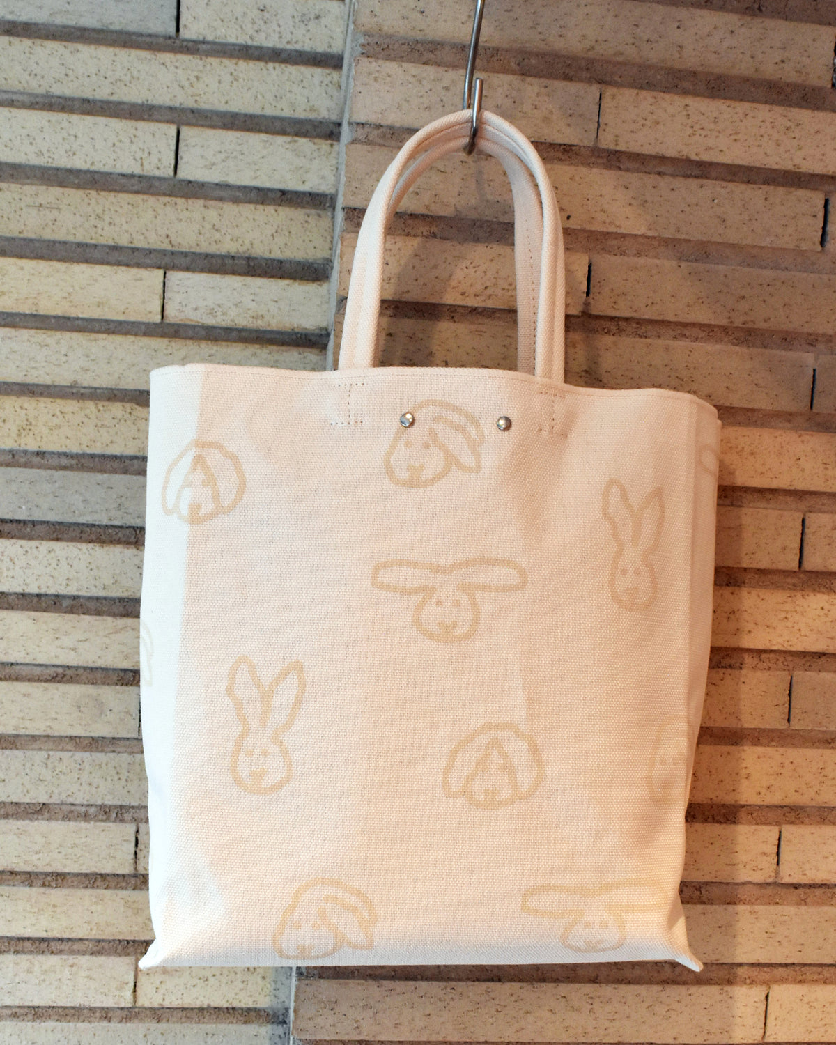 WARMGREY TAIL(ウォームグレーテール)/ BUNNY BUNNY SHOPPER BAG - IVORY【バーンストア】