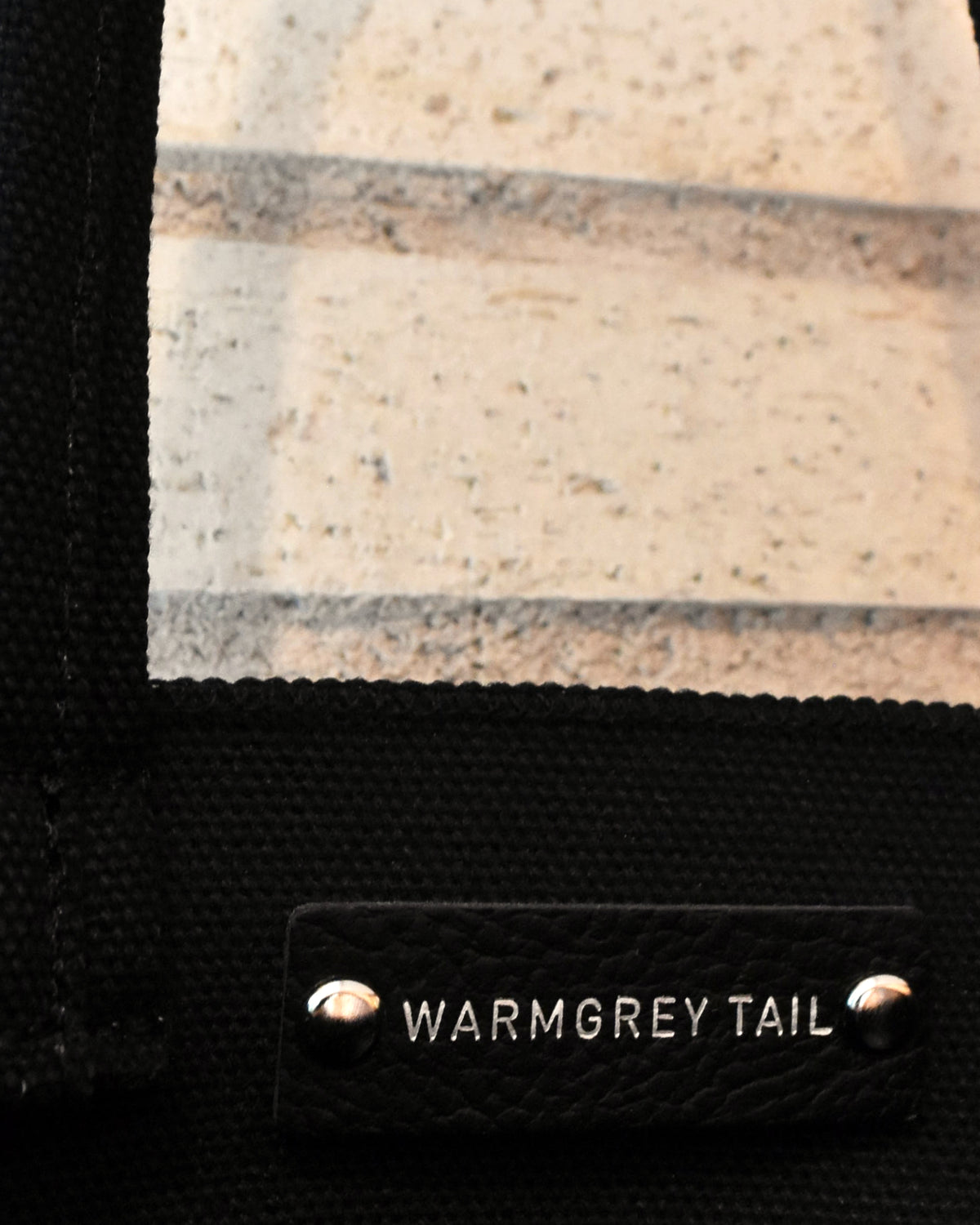 WARMGREY TAIL(ウォームグレーテール)/ BUNNY BUNNY SHOPPER BAG - BLACK【バーンストア】