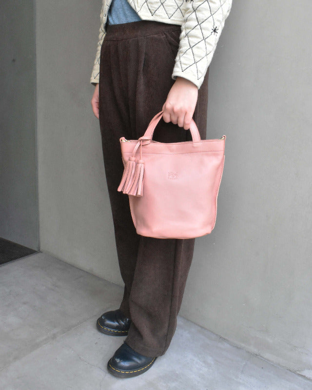 【イルビゾンテ】カラーレザー ハンドバッグ 54262302114