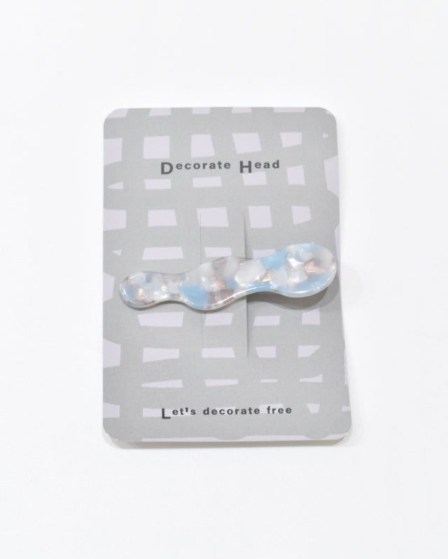 BIB MILK(ビブミルク) / DECORATE HEAD CLOUD CLIP マーブルブルー【バーンストア】