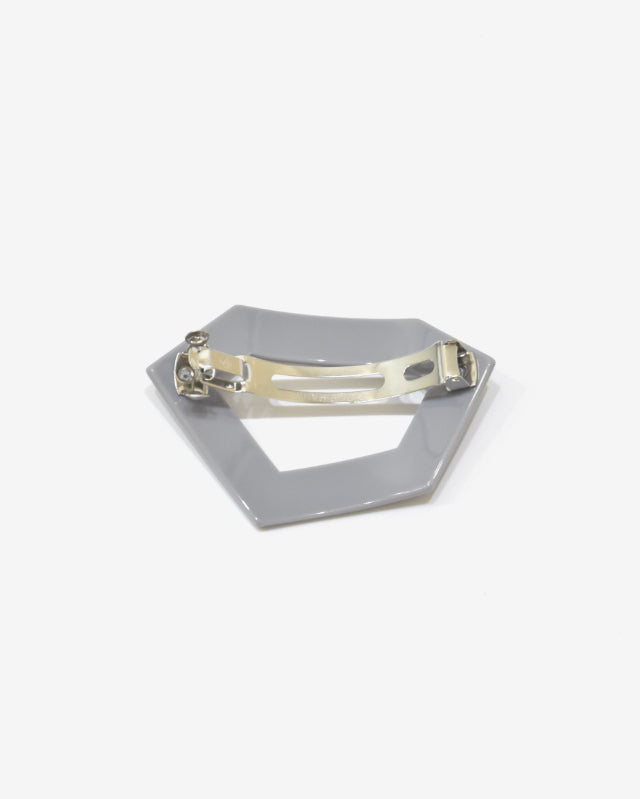 BIB MILK(ビブミルク) / DECORATE HEAD HEXAGON BARRETTE グレー【バーンストア】