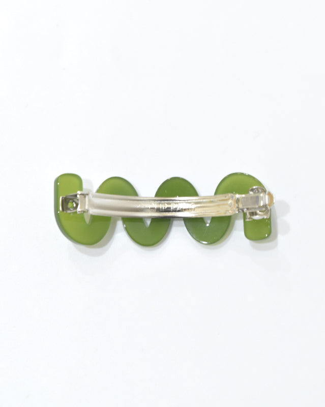 BIB MILK(ビブミルク) / BIBMILK WAVE BARRETTE モスグリーン【バーンストア】