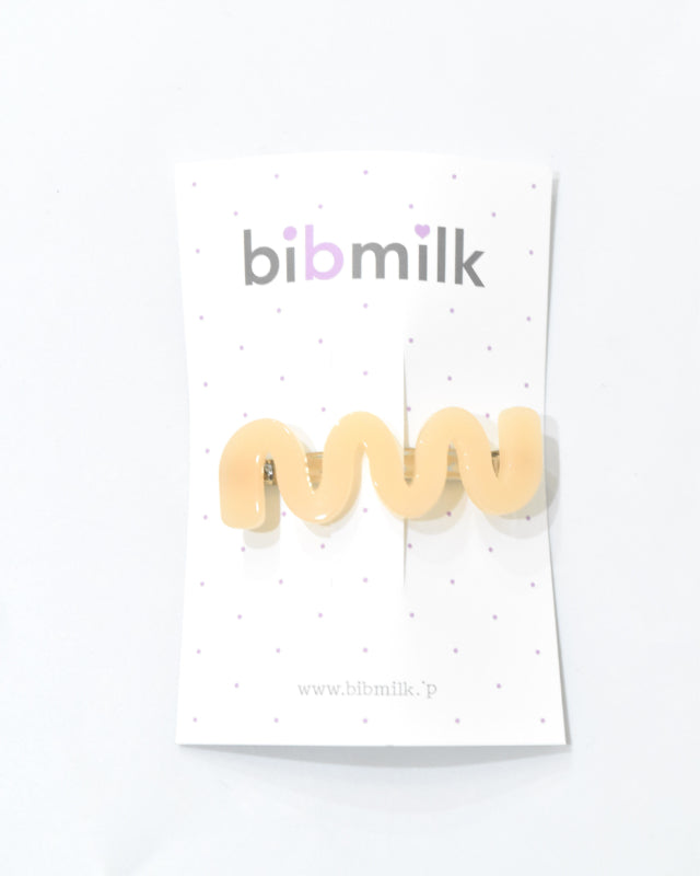 BIB MILK(ビブミルク) / BIBMILK WAVE BARRETTE ピンク【バーンストア】