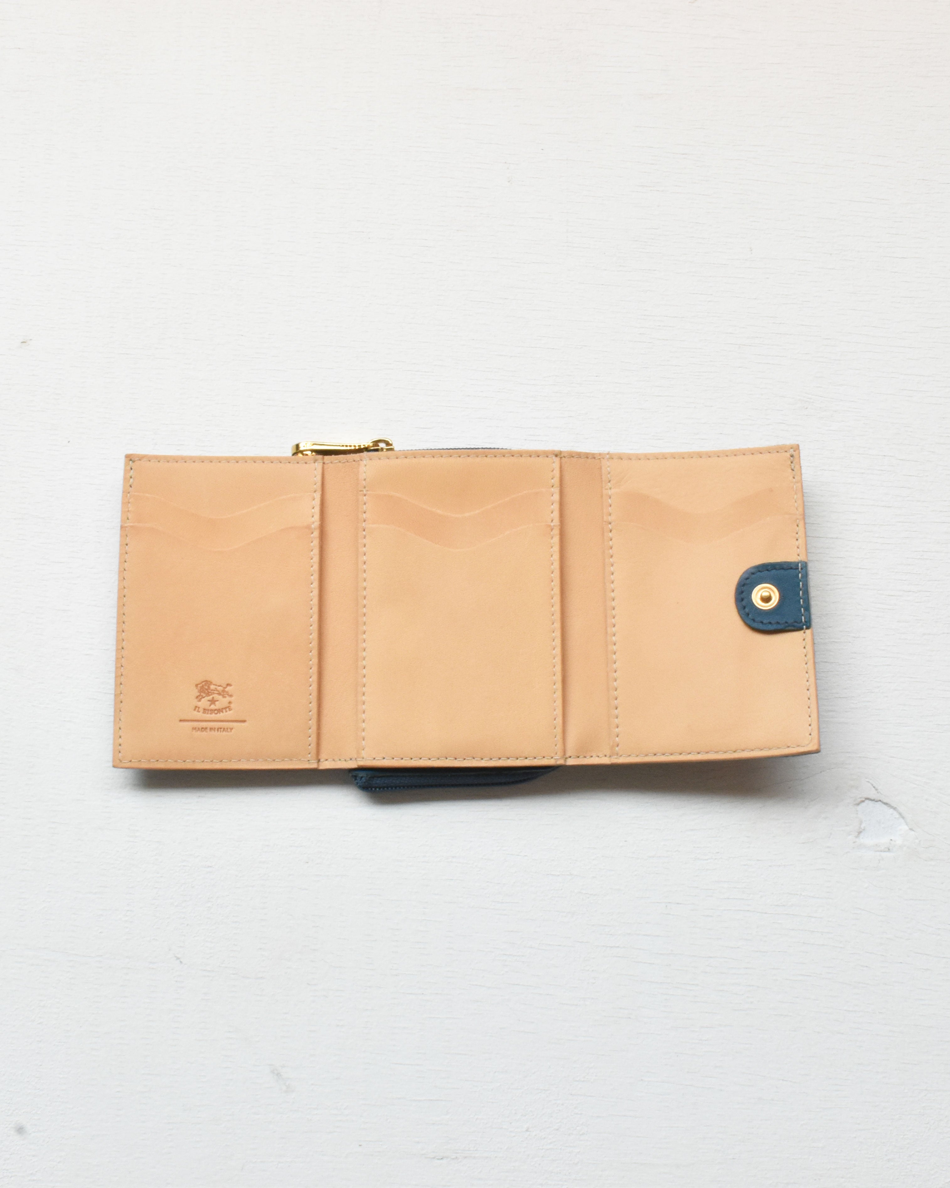 【イルビゾンテ】ヴィンテージ コンビネーションレザー トリフォルドウォレット 54262307441