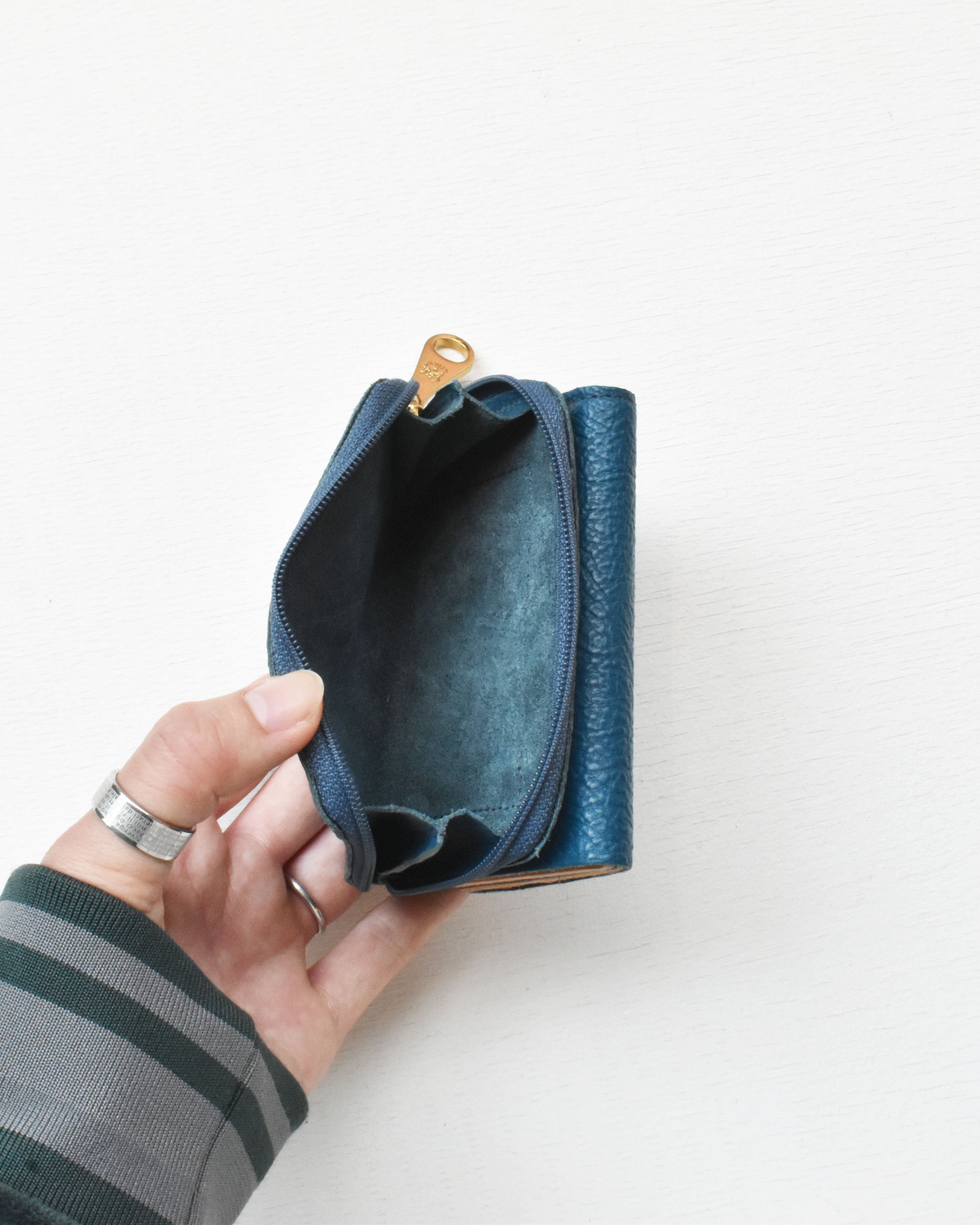 【イルビゾンテ】ヴィンテージ コンビネーションレザー トリフォルドウォレット 54262307441