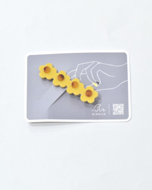 BIB MILK(ビブミルク) / 4MINI FLOWER CLIP マスタード【バーンストア】