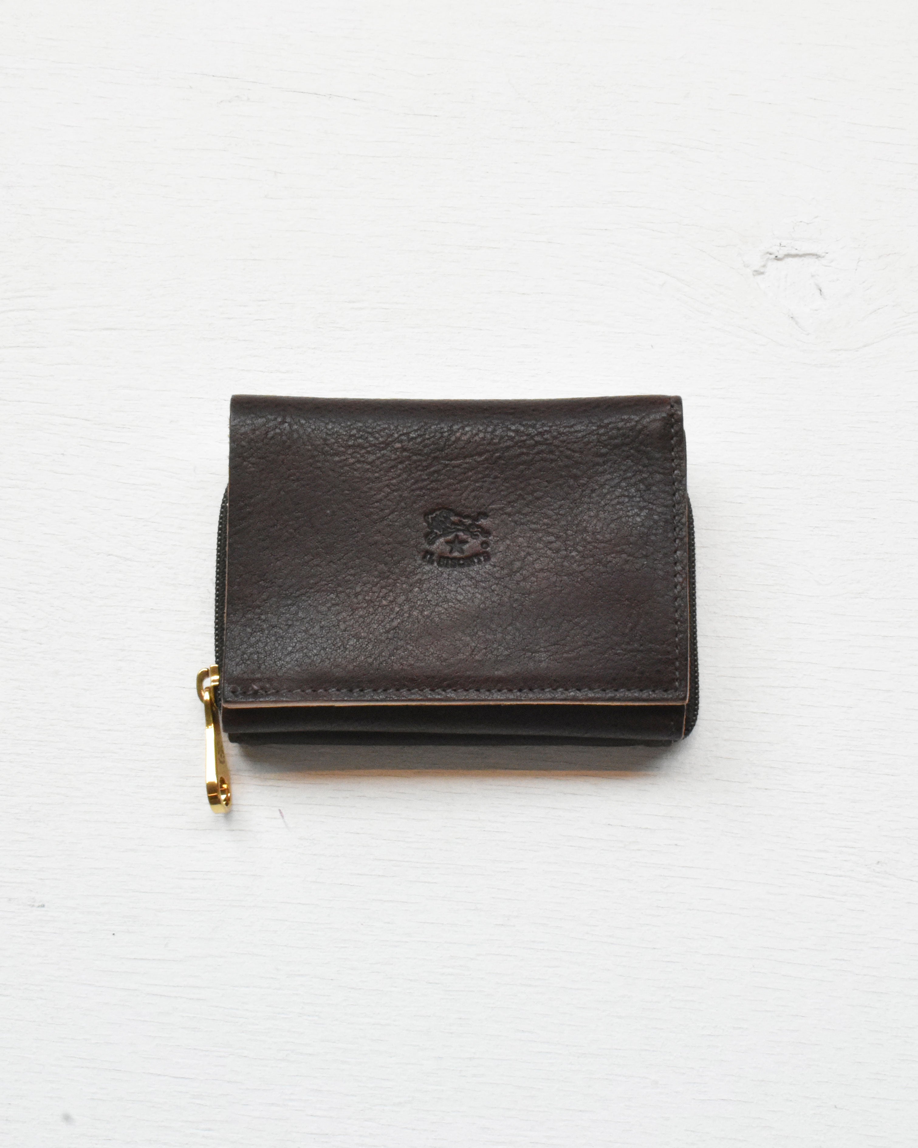 【イルビゾンテ】ヴィンテージ コンビネーションレザー トリフォルドウォレット 54262307441