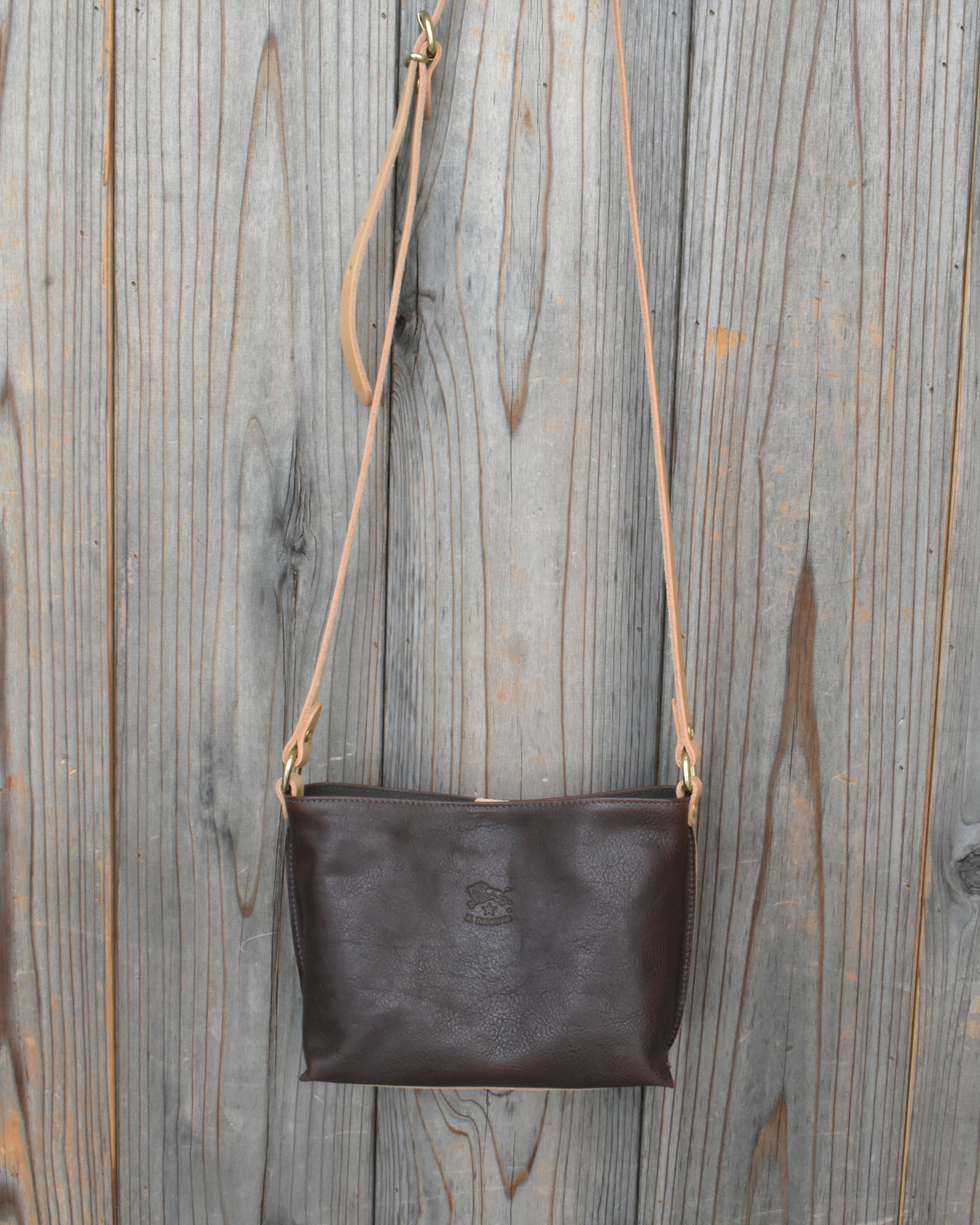 【イルビゾンテ】ヴィンテージ コンビネーションレザー クロスボディバッグ 54262303111