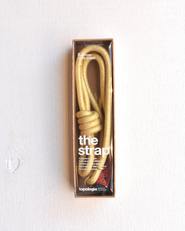 topologie / 8.0mm Rope 【ストラップ単体】(Metallic Gold)