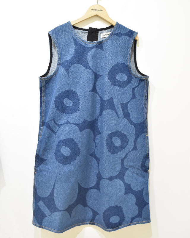 【マリメッコ】Maridenim Somasti Unikko ワンピース 52259194300