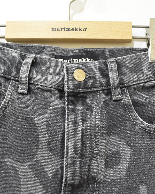【マリメッコ】Maridenim Ruudut Unikko スカート 52259194745