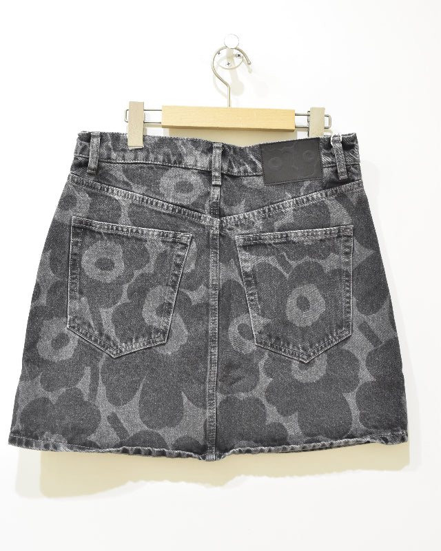 【マリメッコ】Maridenim Ruudut Unikko スカート 52259194745