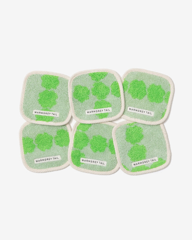 【バーンストア】WARMGREY TAIL / BLOSSOM TOWEL COASTER - GREEN