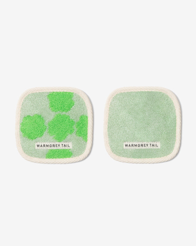 【バーンストア】WARMGREY TAIL / BLOSSOM TOWEL COASTER - GREEN