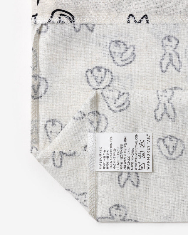 【バーンストア】WARMGREY TAIL / BUNNY BUNNY STRING POUCH - IVORY