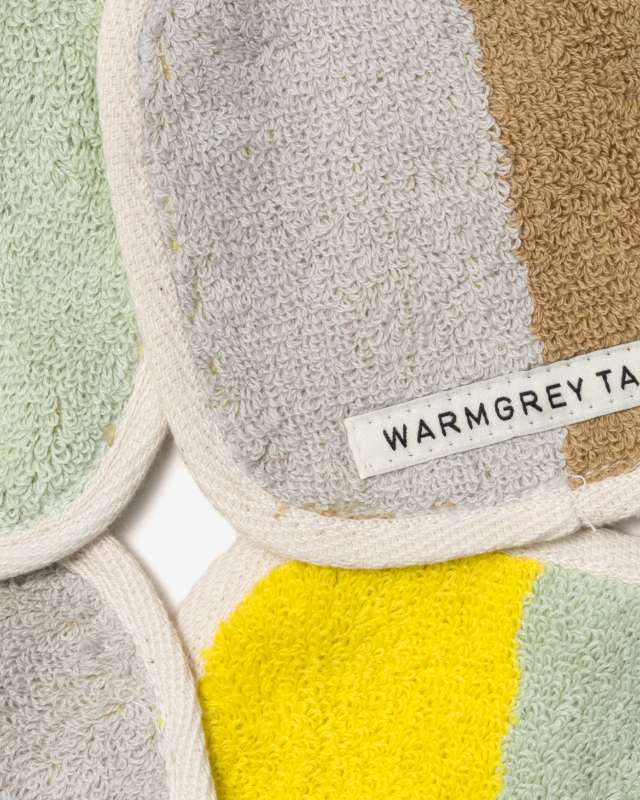 【バーンストア】WARMGREY TAIL / CHECK TOWEL COASTER - SAND YELLOW