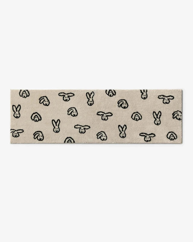WARMGREY TAIL(ウォームグレーテール)/ BUNNY BUNNY RUG - CREAM (140x45cm)【バーンストア】