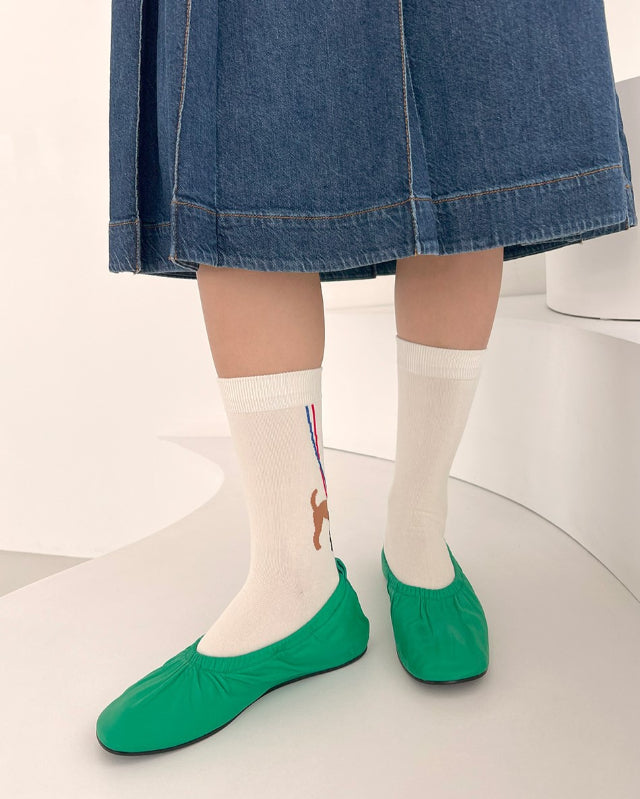 【バーンストア】Bonjour March / French dog socks