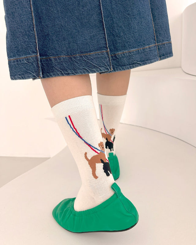 【バーンストア】Bonjour March / French dog socks