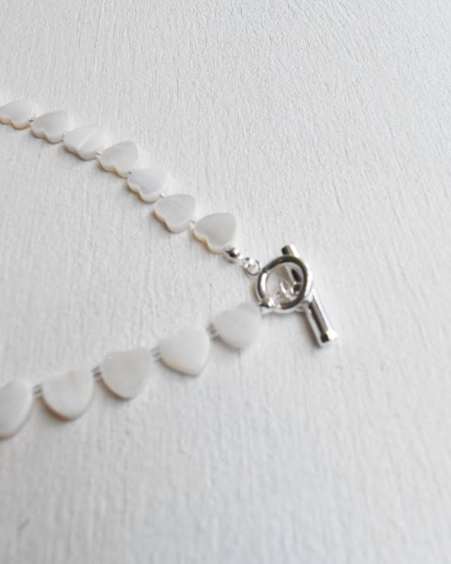 ROSETTAPRAYER(ロゼッタプレア) / PEARL SHELL TOGGLE NECKLACE- HEART【バーンストア】