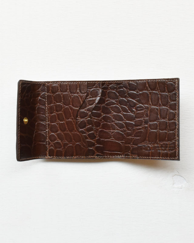 【イルビゾンテ】 クロコエンボスドレザー ウォレット 54202313440