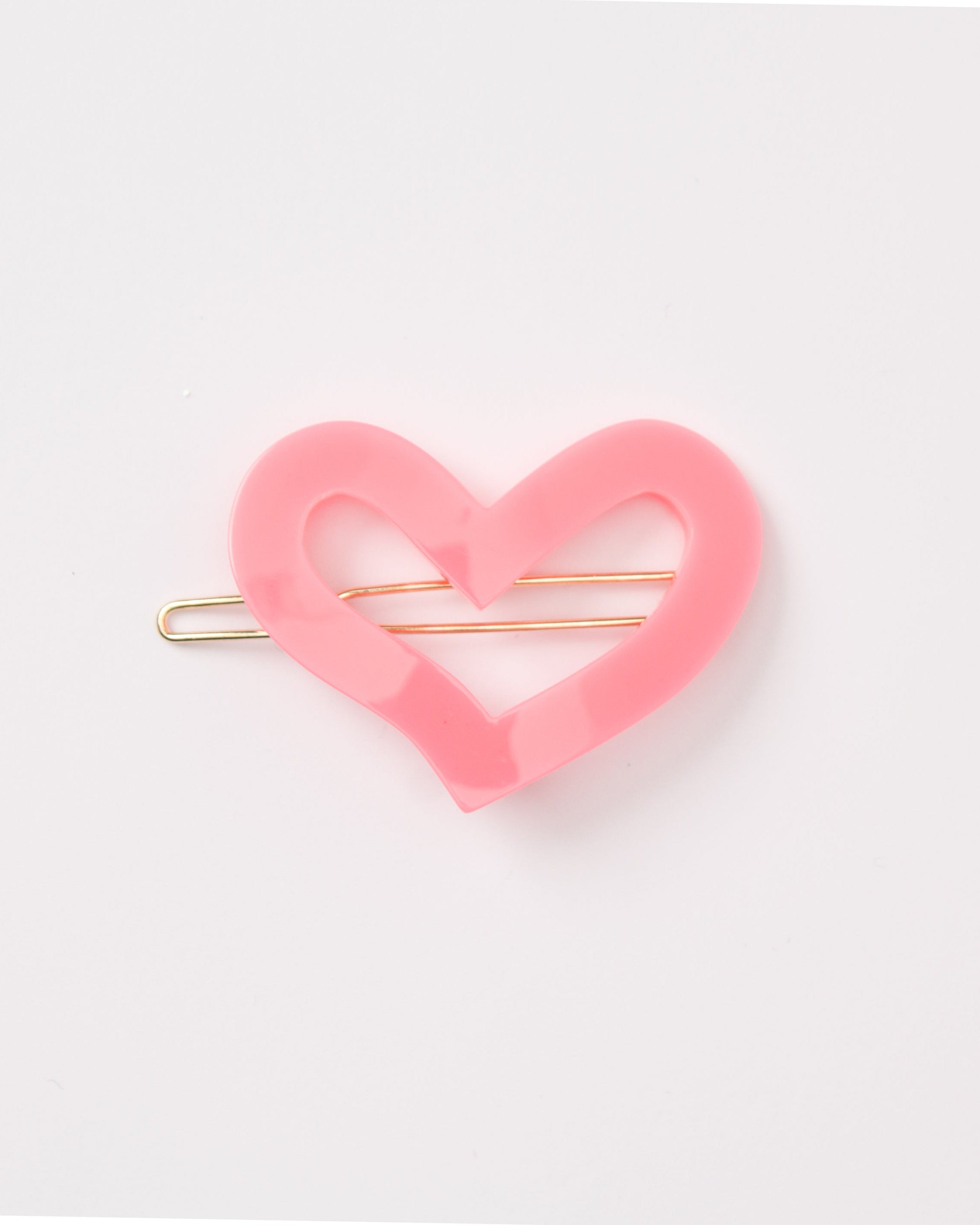 BIB MILK(ビブミルク) / OPEN HEART BARRETTE 5cm フラミンゴ【バーンストア】