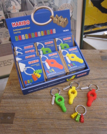 TROIKA(トロイカ)/ HARIBO SCHNULLER KEYRING:ハリボーシュヌラーキーリング 【サラダボゥル】
