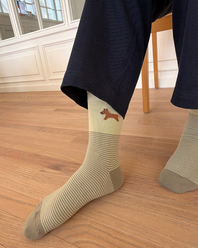 【バーンストア】Bonjour March / pony socks - men