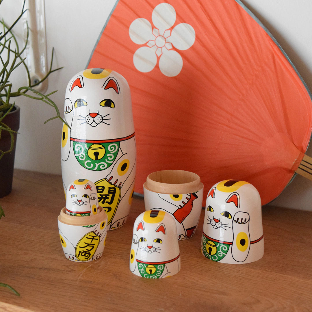 MIDORI KOMATSU(ミドリコマツ)/Lucky Cat Matryoshka:ラッキーキャット マトリョーシカ 【サラダボゥル】