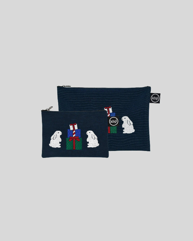 kitty bunny pony(キティーバニーポニー)/ Little Bunnies with Present Embroidery Pouch S【バーンストア】