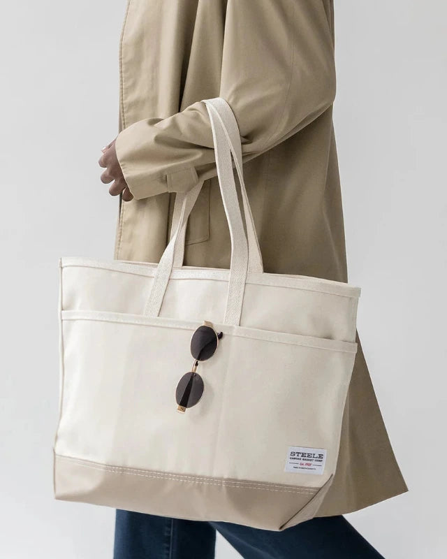 STEELE CANVAS BASKET(スチールキャンバスバスケット) / Everyday Zip Top Tote - Natural Canvas【バーンストア】