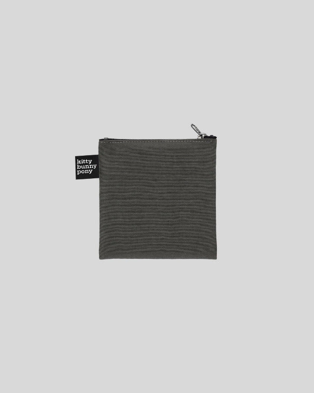 kitty bunny pony(キティーバニーポニー)/ Pencil Dark Gray Embroidery Square Pouch S【バーンストア】