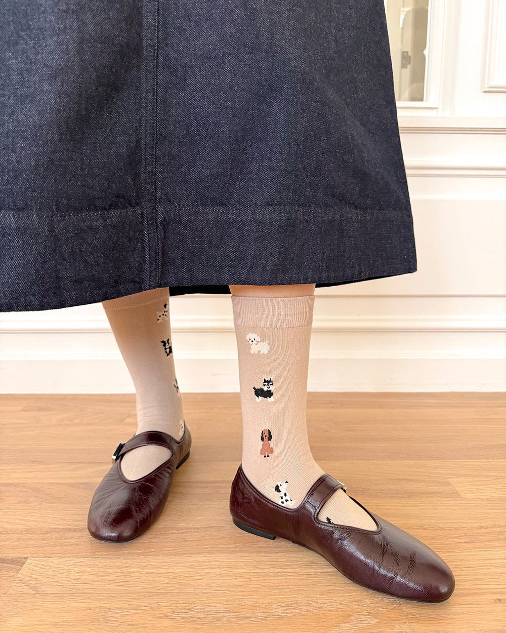 【バーンストア】Bonjour March / puppy kindergarten socks