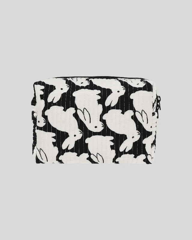 kitty bunny pony(キティーバニーポニー)/ Quilting Little Black Bunnies Box Pouch M【バーンストア】