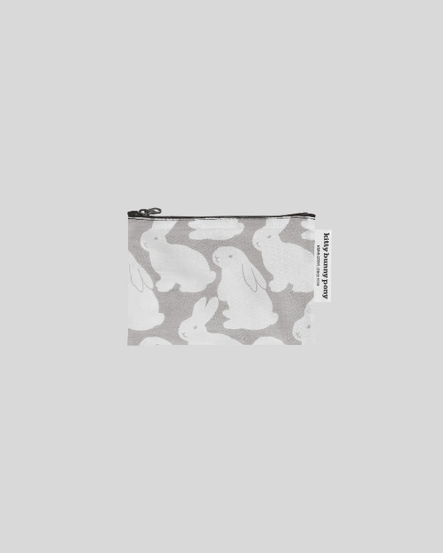 kitty bunny pony(キティーバニーポニー)/ Ripstop Little Gray Bunnies Pouch S【バーンストア】