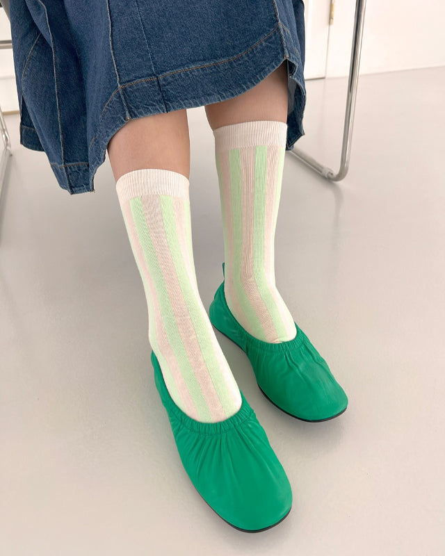 【バーンストア】Bonjour March / Spring socks Mint