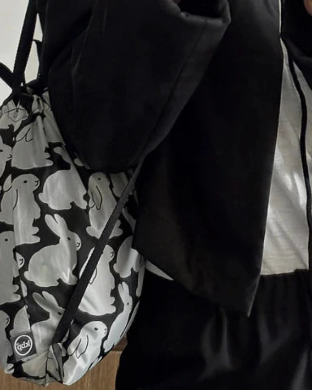 kitty bunny pony(キティーバニーポニー)/ Ripstop Little Black Bunnies String Backpack Ⅱ S【バーンストア】