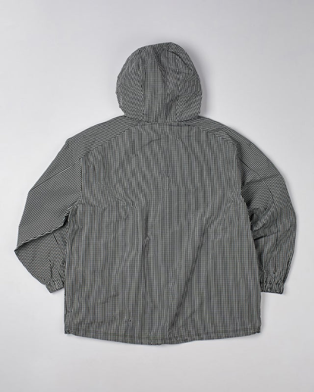 【バーンストア】ooowl / HOOD WINDBREAKER WE LOVE BLACK CHECK