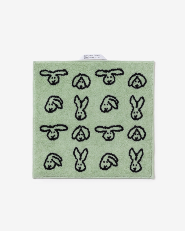 【バーンストア】WARMGREY TAIL / BUNNY BUNNY HAND TOWEL - MINT
