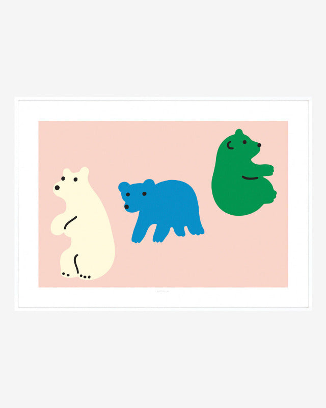 WARMGREY TAIL / 웜그레이테일　ポスター(フレーム込み) WARMGREY TAIL(ウォームグレーテール）/ ROLLING BEARS POSTER