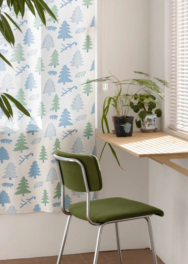 WARMGREY TAIL(ウォームグレーテール)/ NORTH LAND DOOR CURTAIN - BLUE & GREEN【バーンストア】 (コピー)