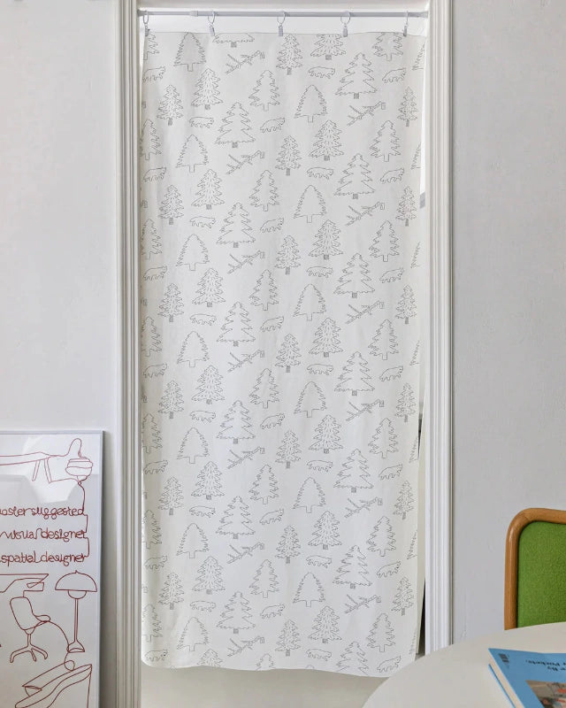 WARMGREY TAIL(ウォームグレーテール)/ NORTH LAND DOOR CURTAIN - SNOW【バーンストア】
