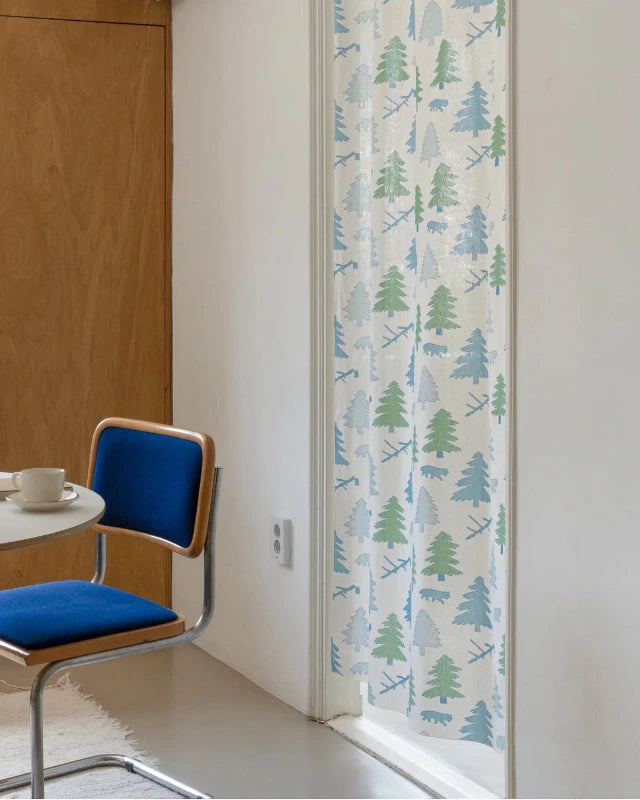 WARMGREY TAIL(ウォームグレーテール)/ NORTH LAND DOOR CURTAIN - BLUE & GREEN【バーンストア】 (コピー)