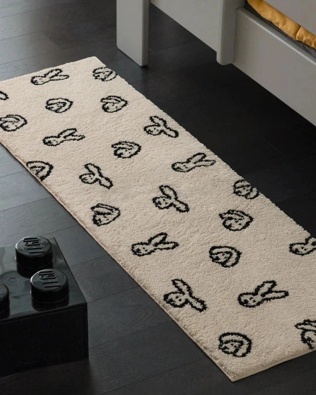 WARMGREY TAIL(ウォームグレーテール)/ BUNNY BUNNY RUG - CREAM (140x45cm)【バーンストア】