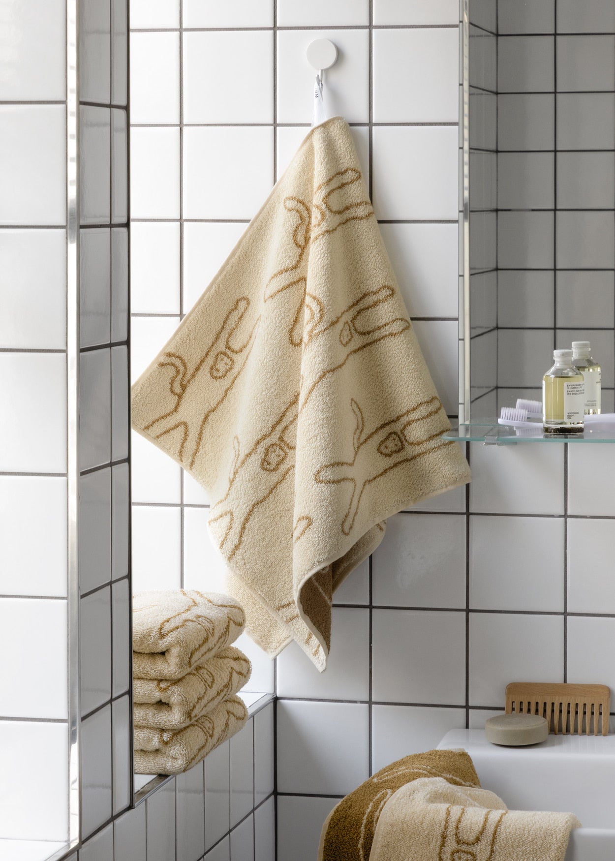 【バーンストア】WARMGREY TAIL / MONKEY FACE TOWEL - IVORY