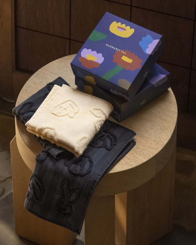 WARMGREY TAIL(ウォームグレーテール)/ BUNNY BUNNY HAND CLOTH - IVORY【バーンストア】