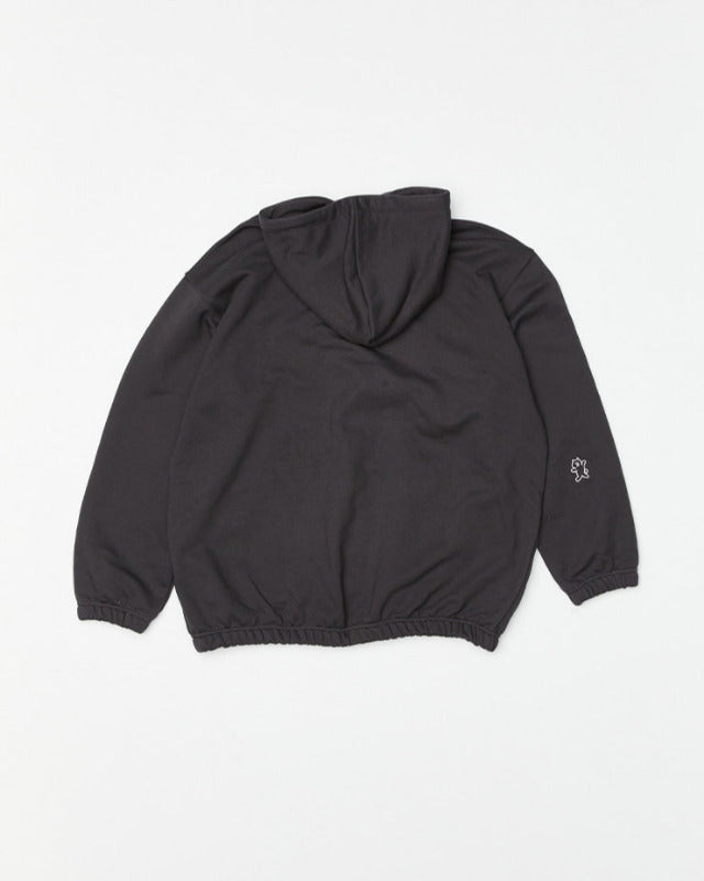 【バーンストア】ooowl / 2WAY HOOD ZIP UP CHARCOAL